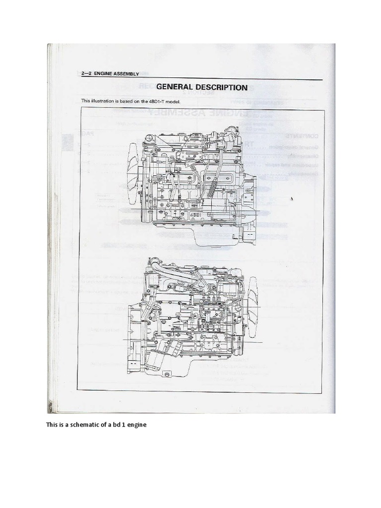 BD 1 Engine Schematic Diagram | PDF