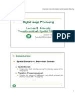 Lecture 03,04,05 - Intensity Transformation and Spatial Filtering PDF