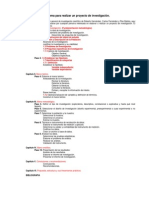 Esquema Para Realizar Un Trabajo de Investigacion