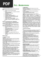 PRÉ-MODERNISMO (RESUMO)