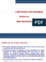 Research Methods Ch 1