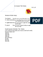 S.O.a.P Bible Journal Method 4th