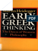Heidegger, Martin - Early Greek Thinking (Harper & Row, 1975)