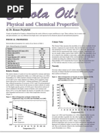 Canola Oil Physical Chemical Properties 1