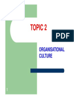 2014 Sem 1 - Topic 2 - Organisational Culture & CVP Analysis