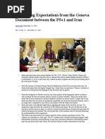 Conflicting Expectations From The Geneva Document Between The P5