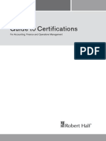 Guide To Certifications (Robert Half 2007)