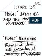 Lecture - 32 - 'Noble' Identities and The Haar Wavepacket Transform