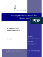 Accounting Discretion and Purchase Price Allocation After Acquisitions