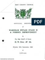 Wareham Bypass Stage 2 and Norden Improvement 1988