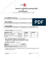 York is U -- CCSL Application Package