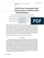 Effective Hybrid Power Generation Using Renewable Energy Sources with Sea Water Activated Battery