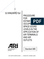 ARI 885-98 Procedure for Estimating Occupied Space Sound Levels in the Application of Air Terminals and Air Outlets.pdf