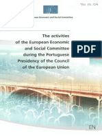 The Activities of The European Economic and Social Committee During The Portuguese Presidency of The Council of The EU