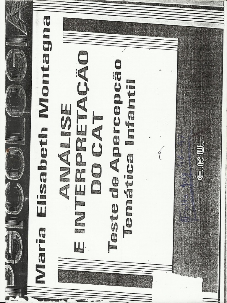 Análise e Interpretação Do CAT - Livro | PDF
