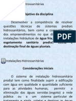 Instalações Hidrossanitárias