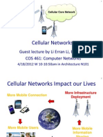 Cellular Networks: Guest Lecture by Li Erran Li, Bell Labs COS 461: Computer Networks
