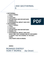 Biomass and Geothermal Energies: Biothermal