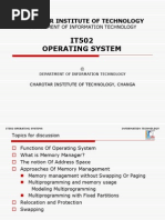 IT502 Operating System: Charotar Institute of Technology