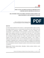 Relação Professores-Alunos Com Dificuldades de Aprendizagem e Comportamento - História de Mudanças