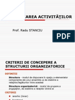 Organizarea Activitatilor