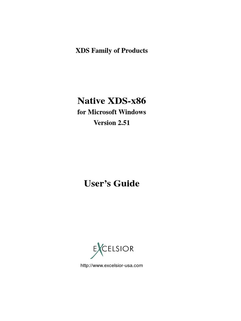 Native XDS-x86: XDS Family of Products | PDF | Library (Computing) | C ...