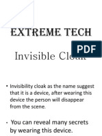 Invisible Cloak Tech