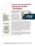 Department of American Studies 2013 Newsletter