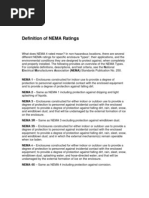 Download NEMA Rating Definitions by Digital Nomad SN2153602 doc pdf