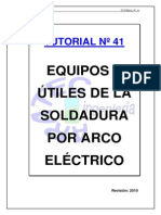 Equipos y Utiles para Soldadura Por Arco Electrico Tutorial - n41 - 2010