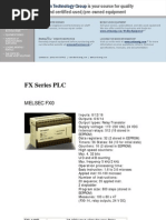 Mitsubishi Melsec FX Series PLC Datasheet