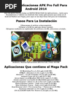 Download Listado Pack De Aplicaciones APK Pro Full Para Android 2014docx by Armando Subieta G SN215368501 doc pdf