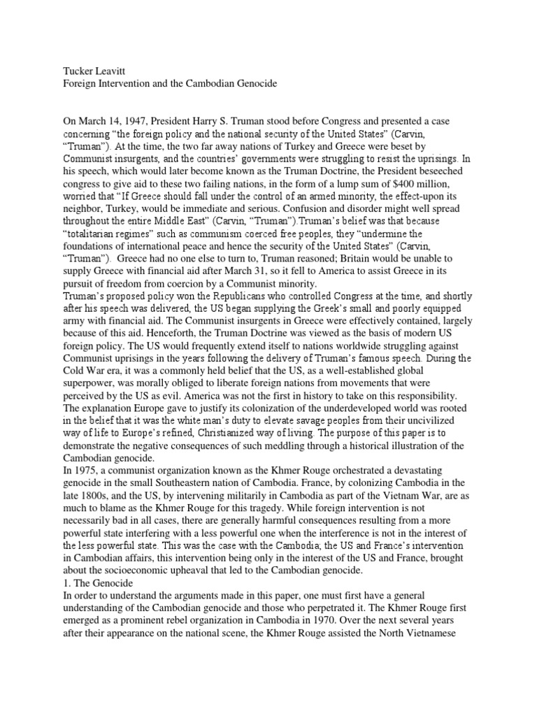 cambodian genocide essay