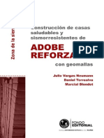 Construccion de Casas Saludables y Sismoresistentes de Adobe Reforzado Zona de La Sierra