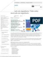 Mestrado em Engenharia - Tudo Sobre Mestrado em Engenharia