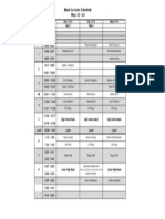 Lesson Schedule