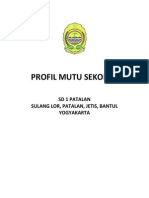 Contoh Format Profil Mutu Sekolah BR