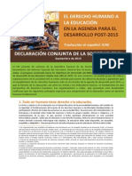 Declaracion Sociedad Civil 2013 Derecho Humano.pdf