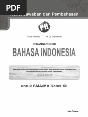 01 Kunci Jawaban Bahasa Indonesia Kelas 12 Pdf