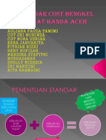 Standar Cost Bengkel Sehat Banda Aceh