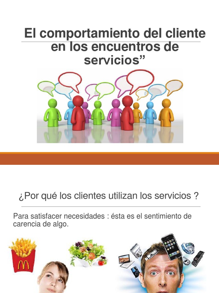 Presentacion de El Comportamiento Del Cliente en Los Encuentro de ...