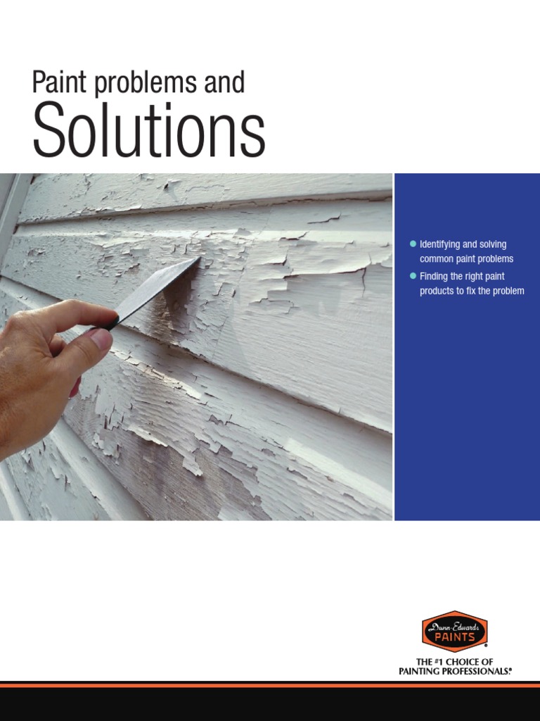 Paint Problems and Solutions Brochure PDF Acrylic Paint Paint