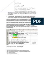 Calling Fortran Routines From Excel: Spreadsheet Problem Solving For Che Faculty