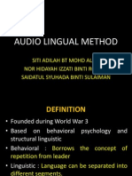 Audio Lingual Method 