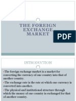 FOREIGN EXCHANGE MARKET