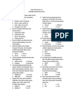 Soal Fisika Kelas VII Tahun Pelajaran 2012/2013