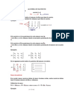 Algebra de Matrices A