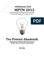 Download Pembahasan Soal SNMPTN 2012 Tes Potensi Akademik Penalaran Geometris Kode 613 by Evelyn Barnes SN215423847 doc pdf