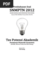 Download Pembahasan Soal SNMPTN 2012 Tes Potensi Akademik Penalaran Geometris Kode 613 by Evelyn Barnes SN215423847 doc pdf