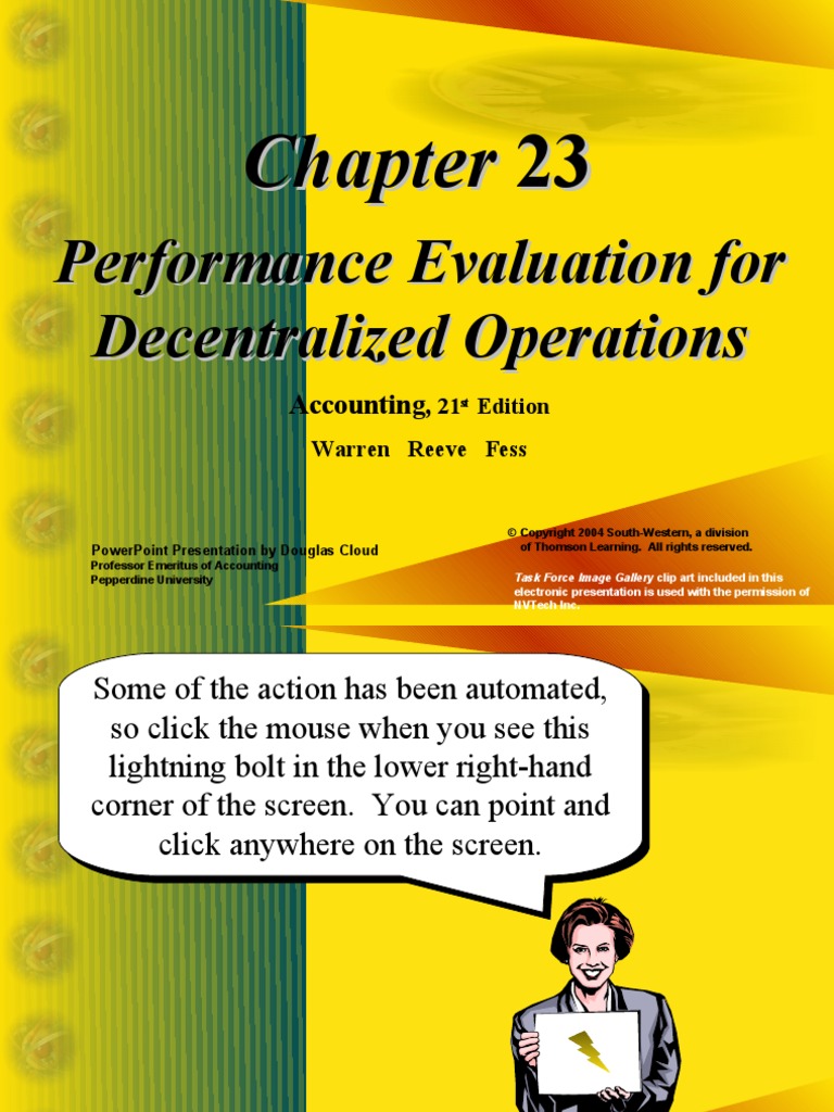 Performance Evaluation For Decentralized Operations | PDF | Return On ...